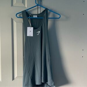 React stringer, GymShark, size Large, denim Teal, new with tags.